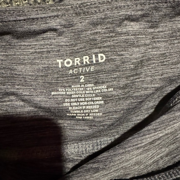 Torrid Active Heather Gray Leggings - Picture 3 of 3